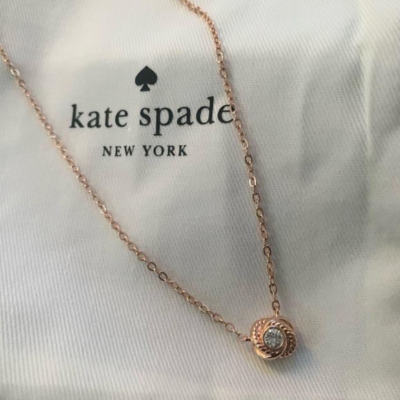 kate spade Jewelry - Kate Spade infinity and behold mini necklace